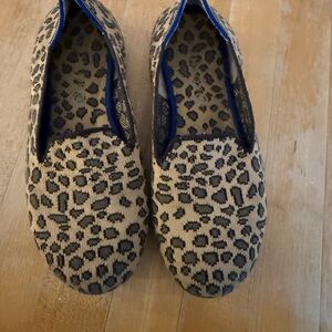 Rothy's Kids Slippers in Leopard and Blue